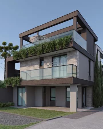 Casa em condomínio com 4 quartos, 176,61m² privativos, 2 vagas de garagem, no Ecoville, Curitiba - PR.