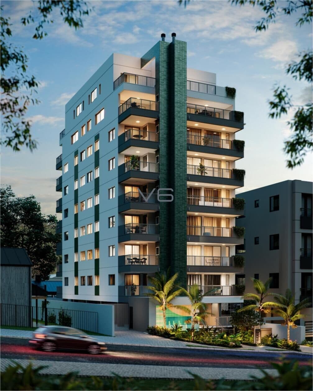 Apartamento padrão com 3 quartos, 90m² privativos, no Água Verde, Curitiba - PR.