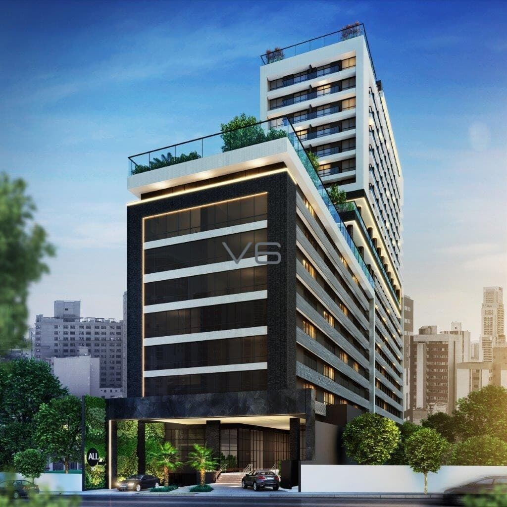 Apartamento Padrão com 29m² privativos, 1 quartos, no Batel, Curitiba - PR.