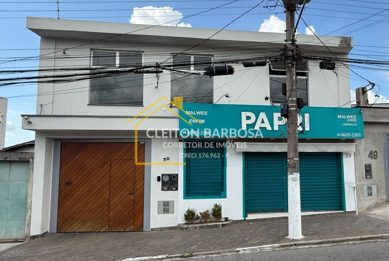 Casas e Loja Comercial centro de Caieiras - 313m² divididos em 2 pavimentos, 2 casas - Caieiras - SP