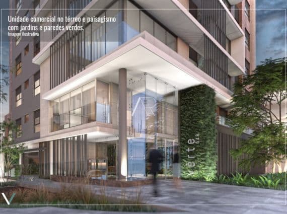 Apartamento Amplo à venda no VÈRTE RESIDENCE - Centro, Florianópolis - SC
