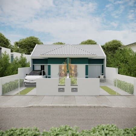 Casa geminada | 2 dormitórios | 48 m² | Loteamento Lisboa III | Forquilhas | São José/SC