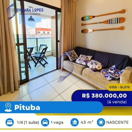 VENDO APARTAMENTO 62 M² | 01 QUARTO | EDIFÍCIO BOA VISTA| PITUBA | SALVADOR | BAHIA