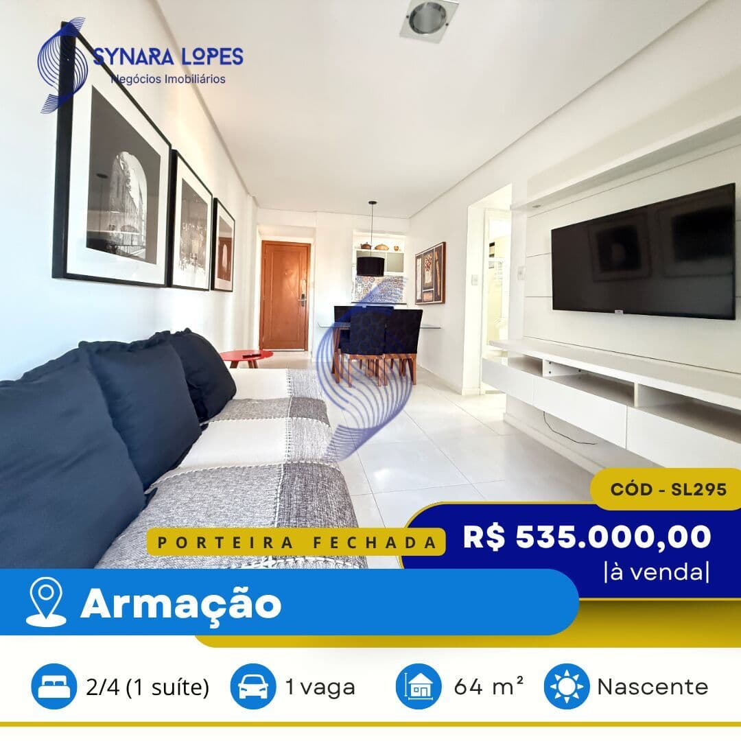 VENDO | APARTAMENTO 64 M² | 02 QUARTOS | JARDIM ARMAÇÃO | SALVADOR - BAHIA