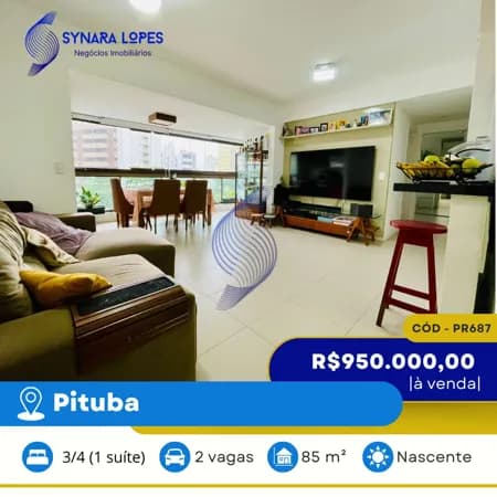 VENDO APARTAMENTO 85 M² | 03 QUARTOS | ESSENCIAL FLEX | PITUBA | SALVADOR | BAHIA