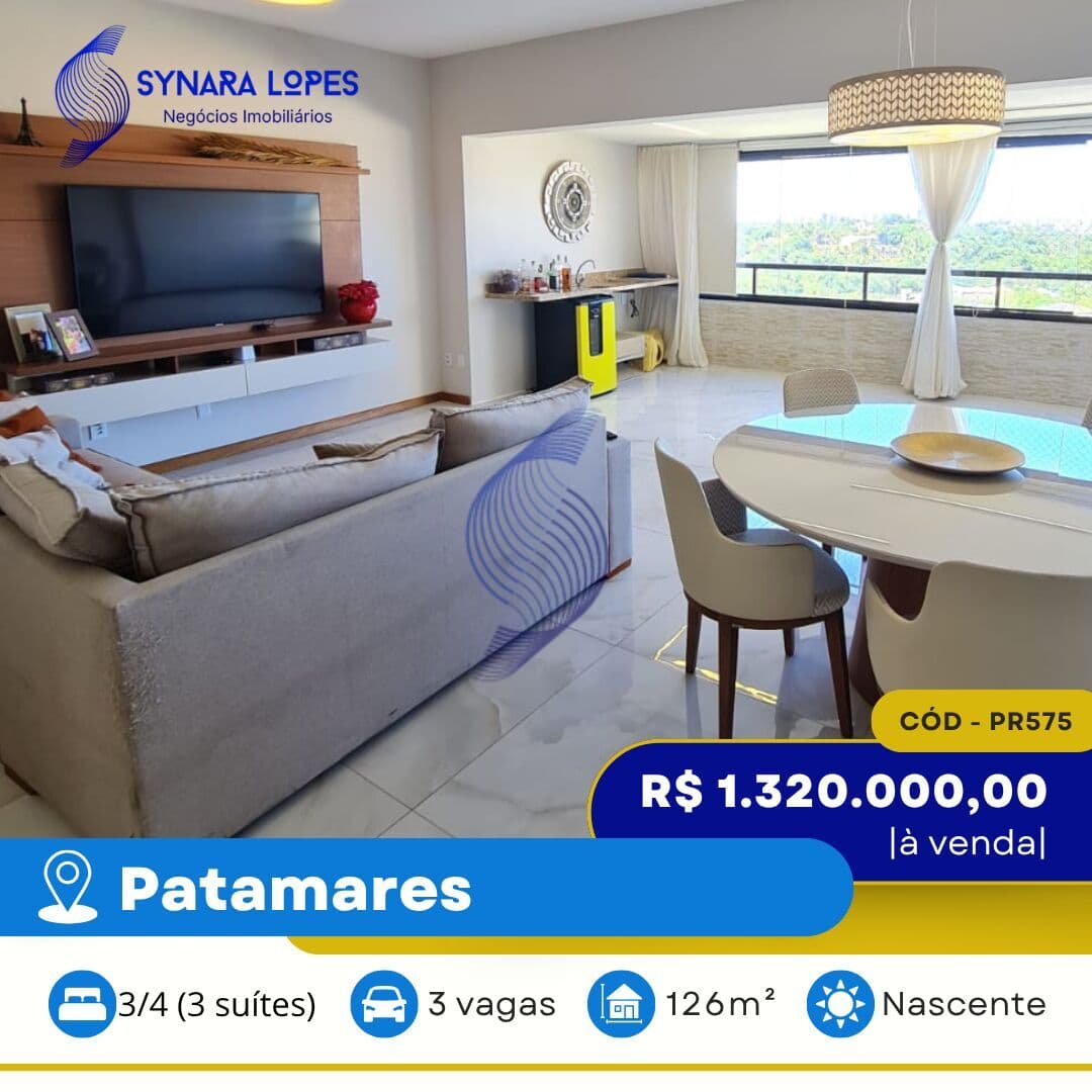 VENDO APARTAMENTO 126 M² | 03 QUARTOS | MIRANTE PATAMARES | PATAMARES | SALVADOR | BAHIA