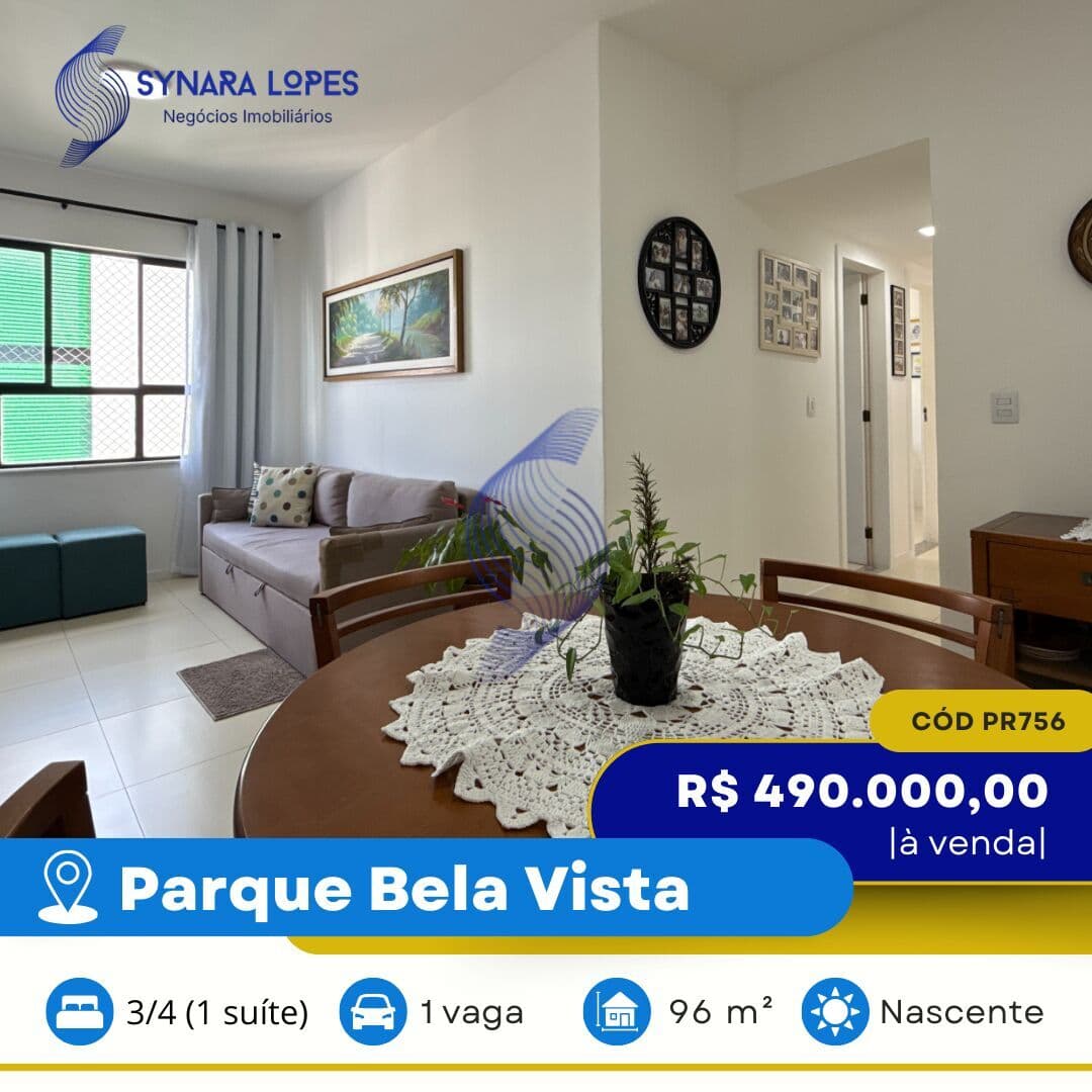 VENDO APARTAMENTO 96 M² | 03 QUARTOS | EDIFÍCIO VILLA IGUATEMI | PARQUE BELA VISTA | SALVADOR | BAHIA