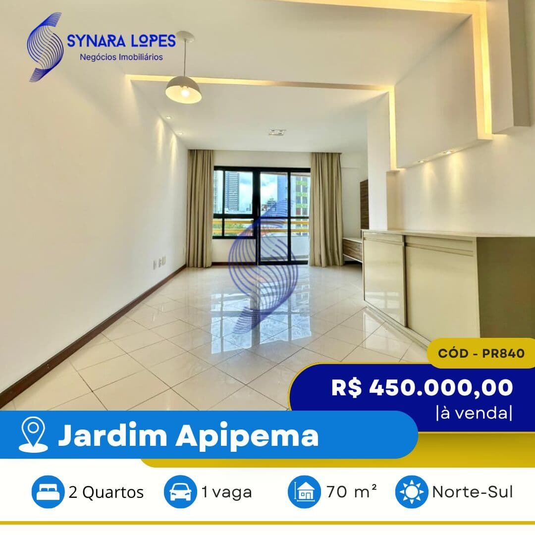 VENDO APARTAMENTO 70 M² | 02 QUARTOS | EDIFÍCIO COLINA DO APIPEMA | JARDIM APIPEMA | SALVADOR | BAHIA