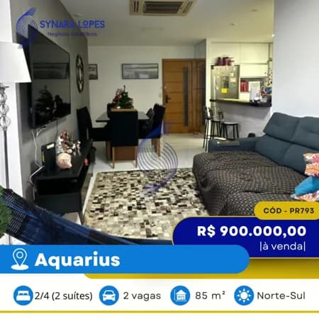 VENDO APARTAMENTO 85 M² | 02 QUARTOS | EDIFÍCIO AMAZON | AQUARIUS | SALVADOR | BAHIA