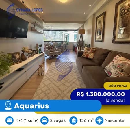 VENDO APARTAMENTO 156 M² | 04 QUARTOS | MANSÃO DOS JARDINS E DOS BOSQUES | AQUARIUS | SALVADOR | BAHIA