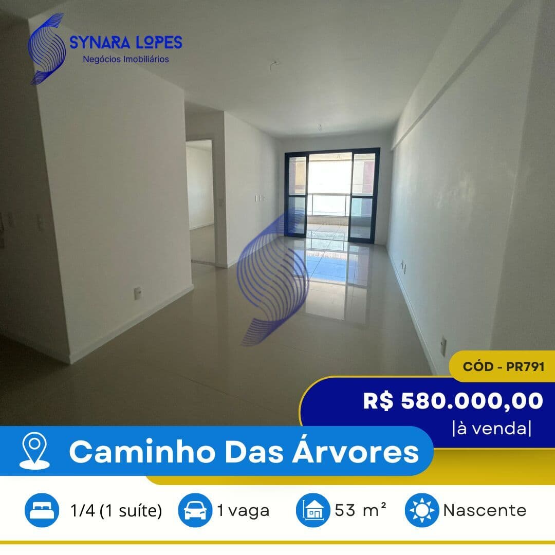 VENDO APARTAMENTO 53 M² | 01 QUARTO | RESIDECIAL BRISAS DAS ÁRVORES | CAMINHO DAS ÁRVORES | SALVADOR | BAHIA