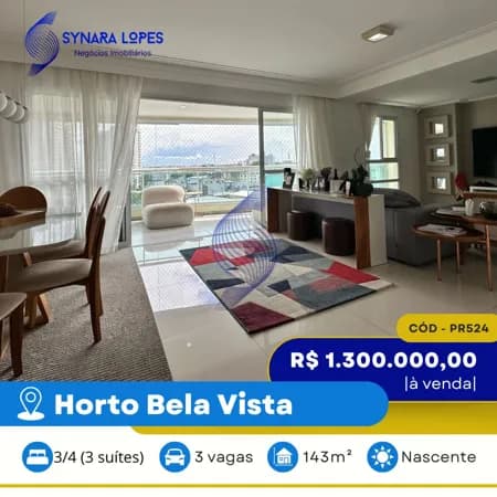 VENDO APARTAMENTO 143 M² | 03 QUARTOS | HORTO BELA VISTA | HORTO BELA VISTA | SALVADOR | BAHIA