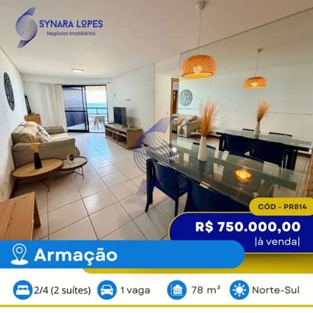 VENDO APARTAMENTO 78M² | 02 QUARTOS | BAIA SUITE | ARMAÇÃO | SALVADOR | BAHIA