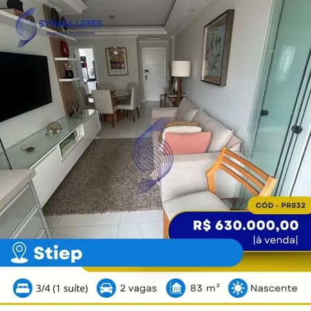 VENDO APARTAMENTO 83 M² | 03 QUARTOS | BAIA MARINE | STIEP | SALVADOR | BAHIA