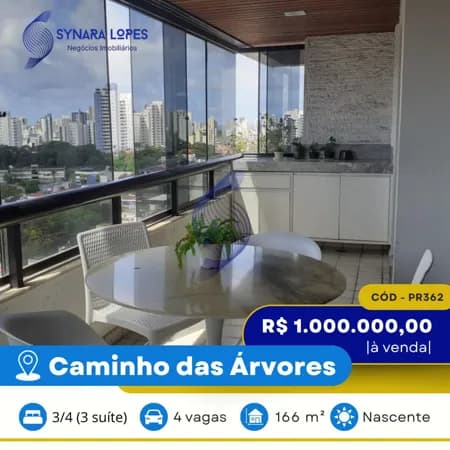 VENDO APARTAMENTO 166 M² | 03 SUÍTES | MANSÃO AUGUSTE RODIN| PITUBA | SALVADOR | BAHIA