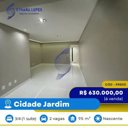VENDO APARTAMENTO 95 M² | 03 QUARTOS | EDIFÍCIO PALAZZO SAVOIA | CIDADE JARDIM | SALVADOR | BAHIA