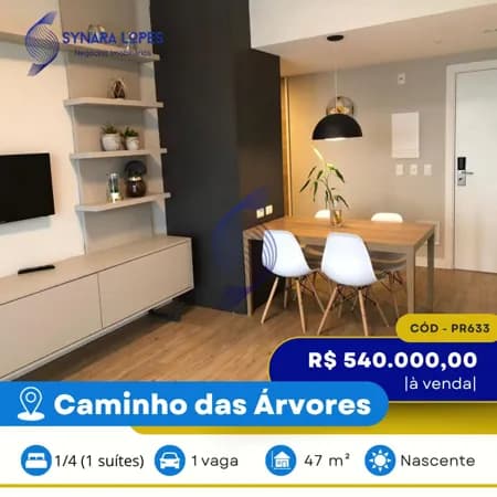 VENDO APARTAMENTO 47 M² | 01 QUARTO | ASTRON SUÍTES MONDIAL SALVADOR | CAMINHO DAS ÁRVORES | SALVADOR | BAHIA