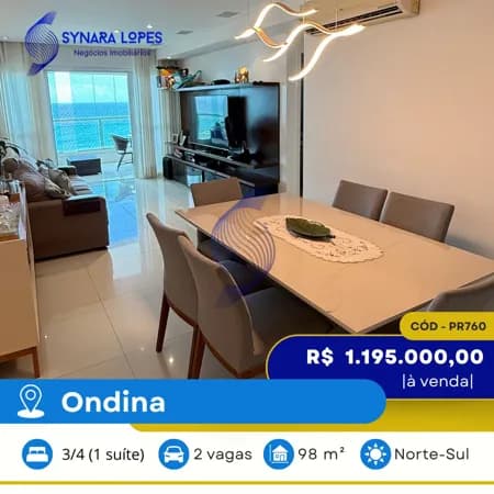 VENDO APARTAMENTO 98 M² | 02 QUARTOS | TERRAZZO ONDINA | ONDINA | SALVADOR | BAHIA