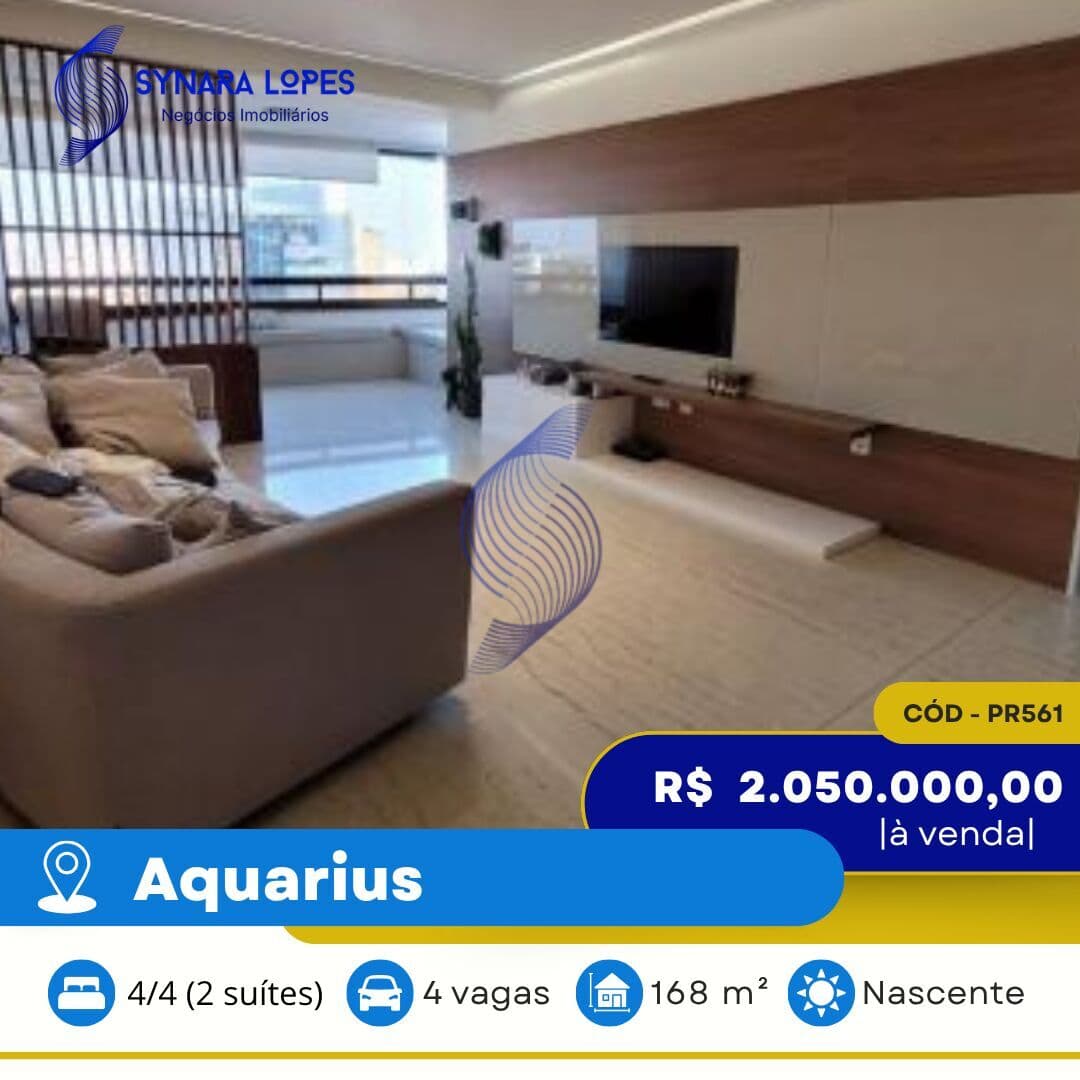 VENDO APARTAMENTO 168 M² | 04 QUARTOS | EDIFÍCIO ICONE | AQUARIUS | SALVADOR | BAHIA