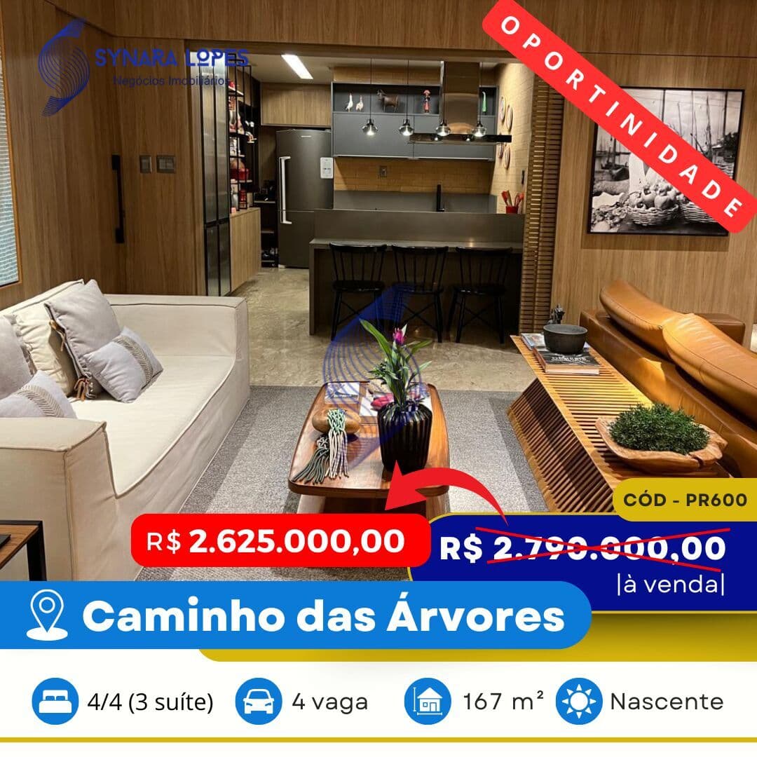 VENDO APARTAMENTO 167 M² | 04 QUARTOS | MAISON PLACE VENDOME | CAMINHO DAS ÁRVORES | SALVADOR | BAHIA