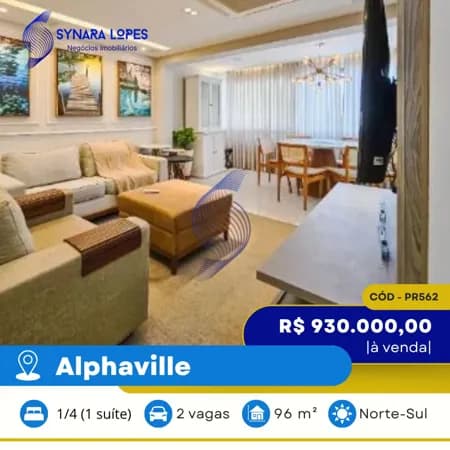 VENDO COBERTURA 96 M² | 01 QUARTO | EDIFÍCIO COSMOPOLITAN | ALPHAVILLE | SALVADOR | BAHIA