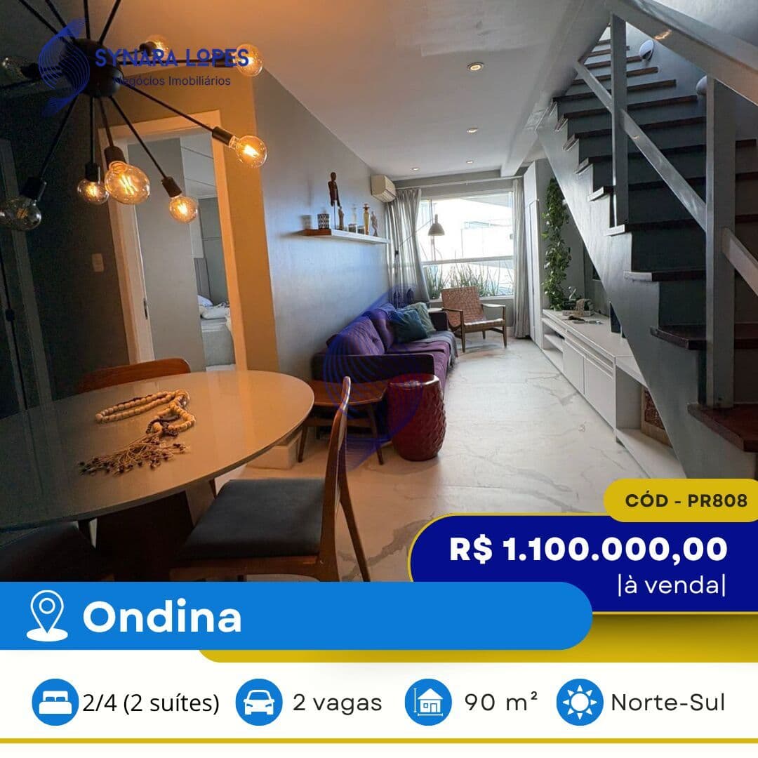 VENDO COBERTURA 90 M² | 02 QUARTOS | ONDINA RESIDENCE | ONDINA | SALVADOR | BAHIA