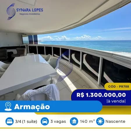 VENDO APARTAMENTO 140 M² | 03 QUARTOS | SALVADOR SUÍTES | ARMAÇÃO | SALVADOR | BAHIA