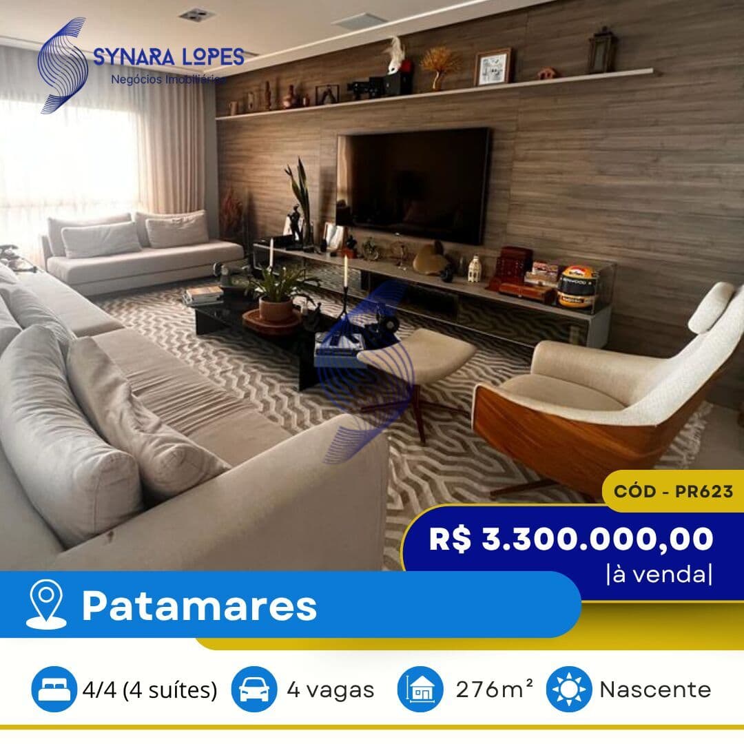 VENDO APARTAMENTO 276 M² | 04 QUARTOS | LUMNO GREENVILLE | PATAMARES | SALVADOR | BAHIA
