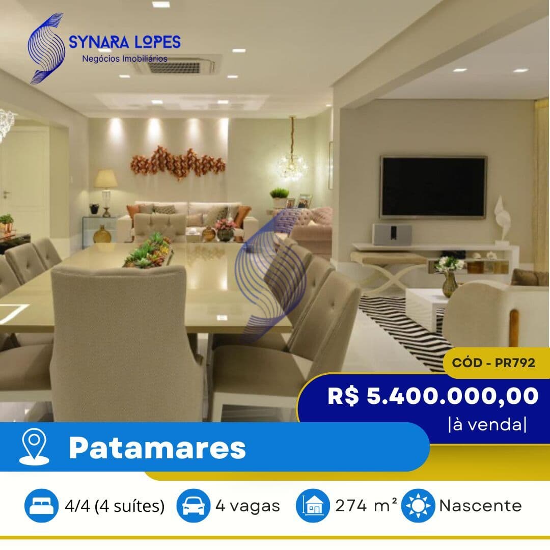VENDO APARTAMENTO 274 M² | 04 QUARTOS | LUMNO GREENVILLE | PATAMARES | SALVADOR | BAHIA