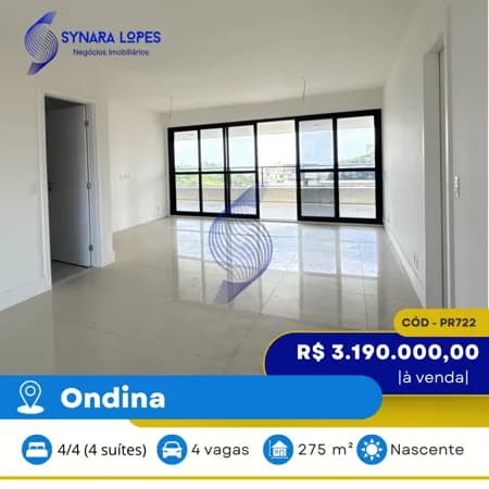 VENDO APARTAMENTO 275 M² | 04 QUARTOS | MANSÃO MONT SAINT MICHEL| ONDINA | SALVADOR | BAHIA