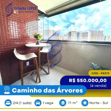 VENDO APARTAMENTO 71 M² | 02 QUARTOS | CAMINHO DAS ÁRVORES | SALVADOR | BAHIA