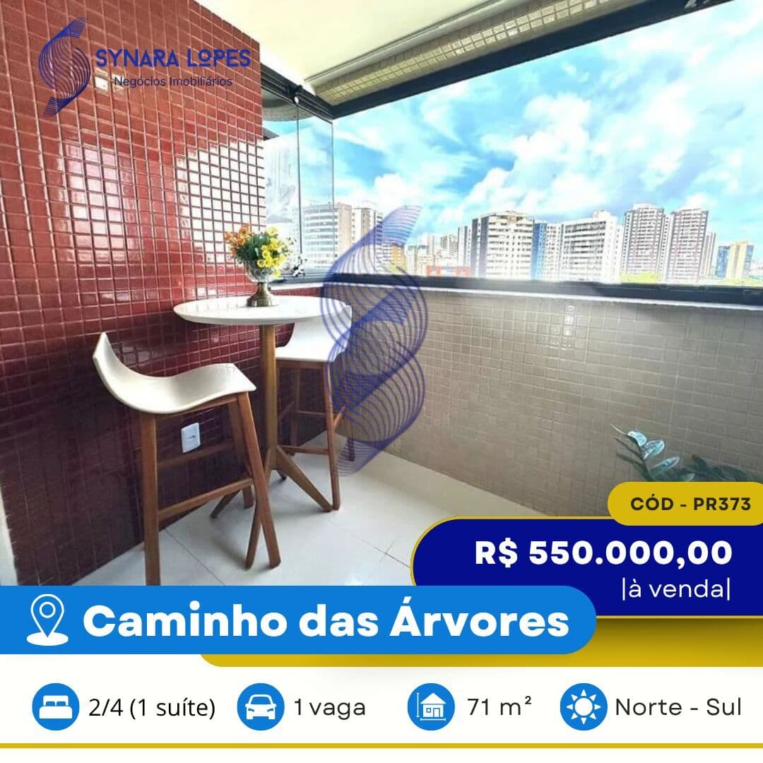VENDO APARTAMENTO 71 M² | 02 QUARTOS | CAMINHO DAS ÁRVORES | SALVADOR | BAHIA