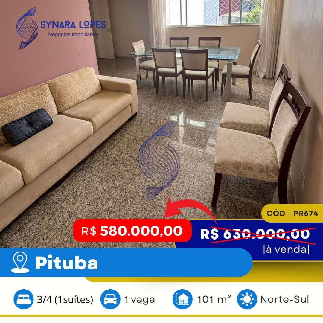 VENDO APARTAMENTO 101 M² | 03 QUARTOS | VILLA MARCIA| PITUBA | SALVADOR | BAHIA