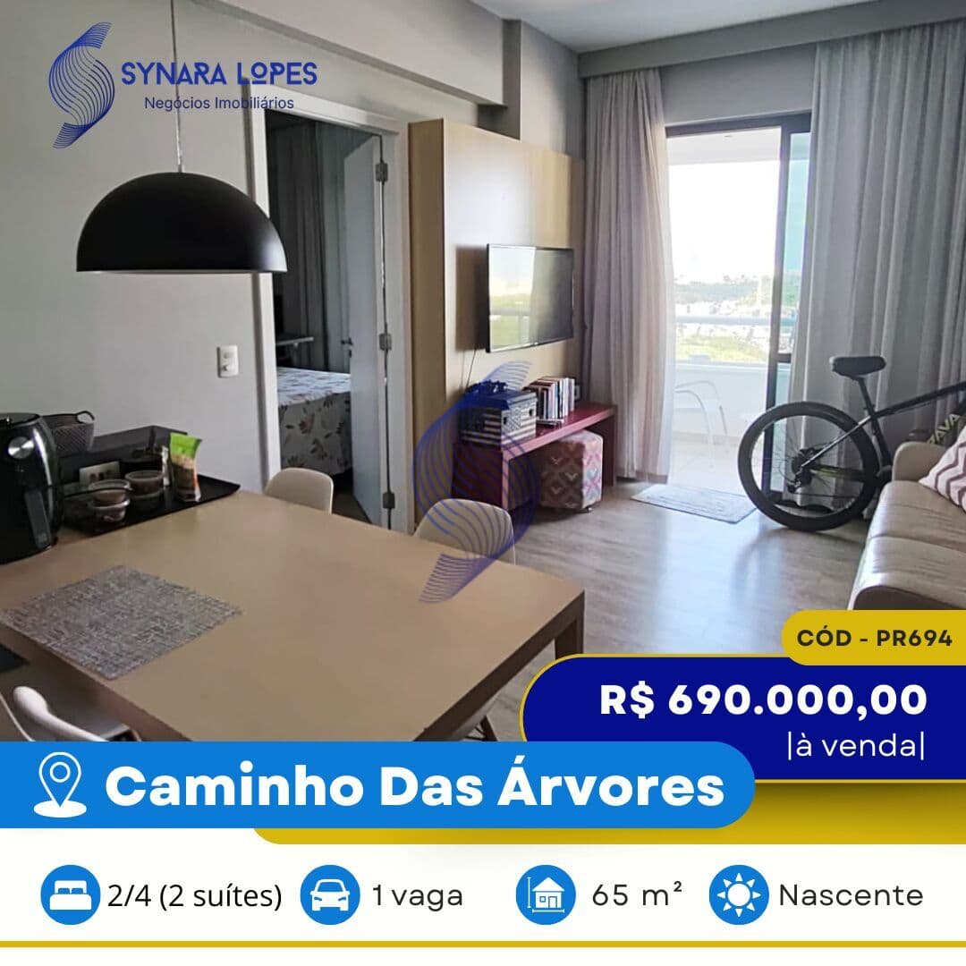 VENDO APARTAMENTO 65 M² | 02 QUARTOS | ASTRON MONDIAL | CAMINHO DAS ÁRVORES | SALVADOR | BAHIA