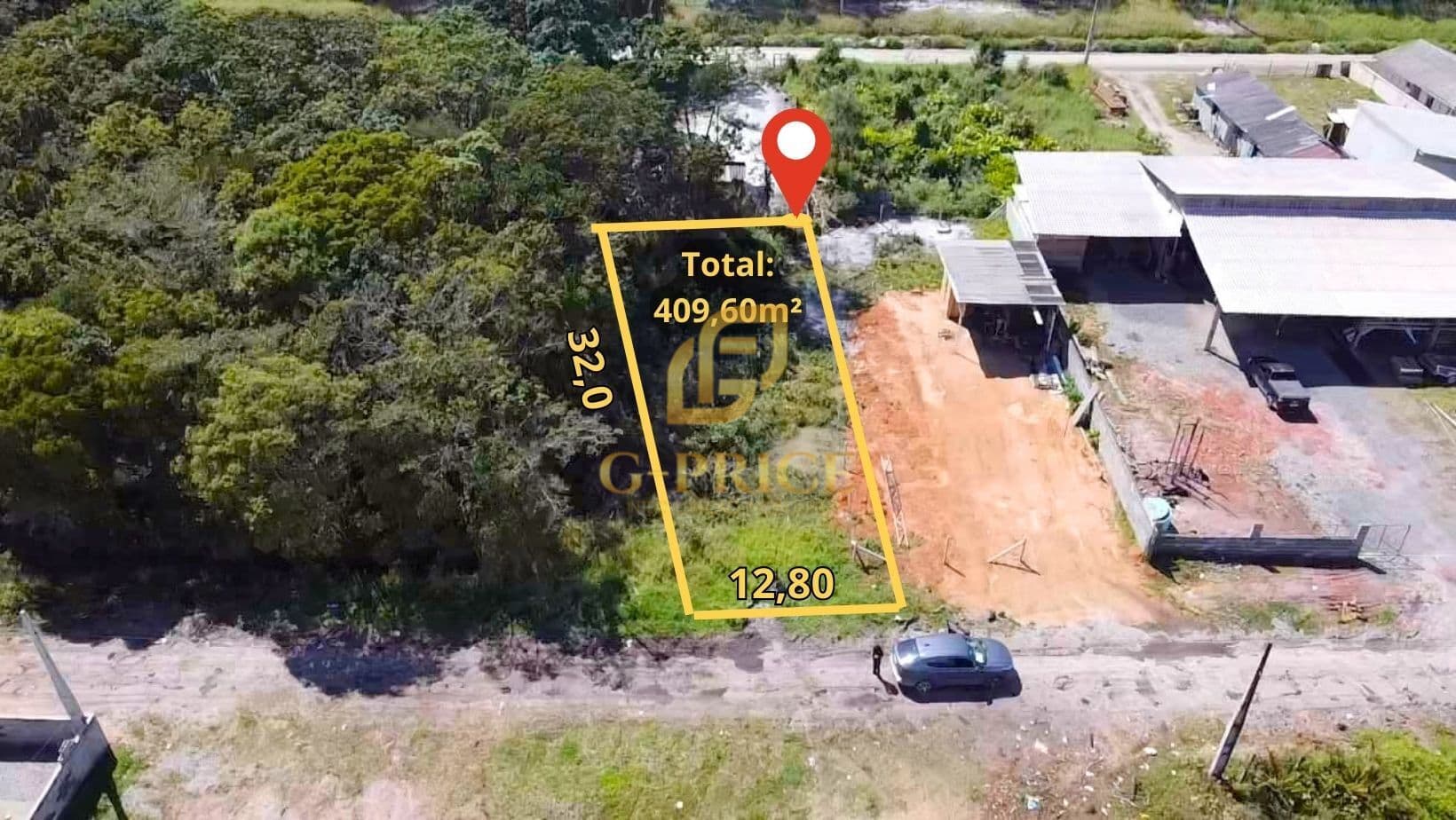 Excelente Terreno com 409,6m² Atrás do Bairro planejado Riviera Santa Maria