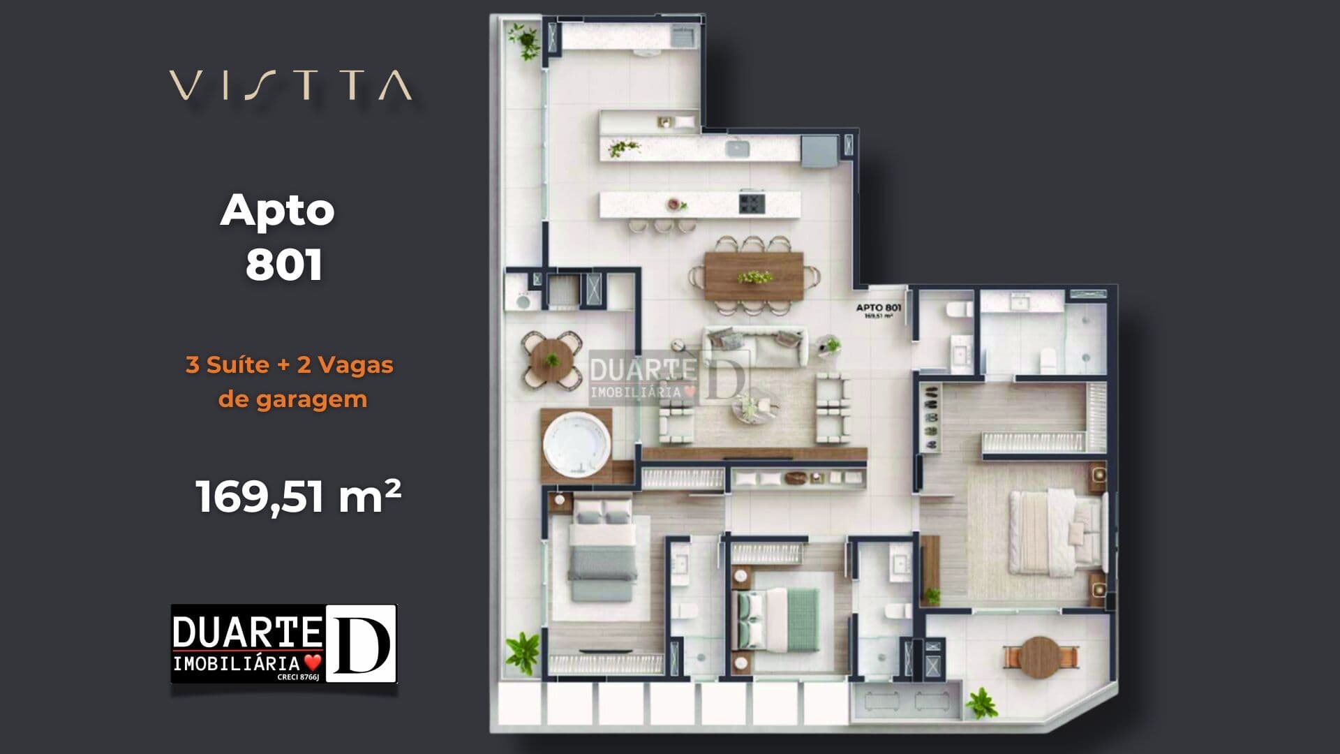 Apartamento Alto Padrão em Centro, Palhoça/SC
