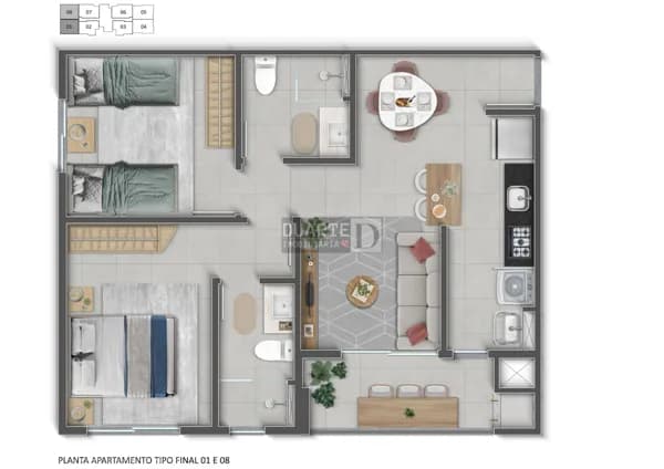 Apartamento em Pagani, Palhoça/SC