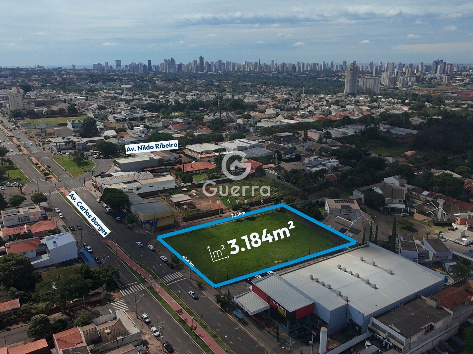 Terreno de 3.184m2 na Avenida Carlos Borges
