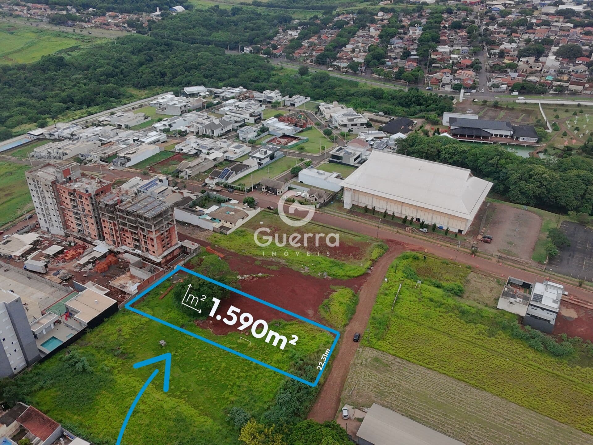 Terreno com 1590m2