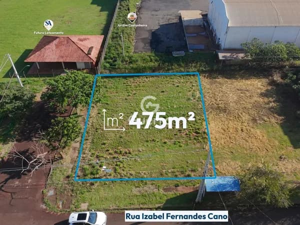 Terreno com 475m2 à venda no Jardim Espanha em uma excelente localização esquina com rua sem saída