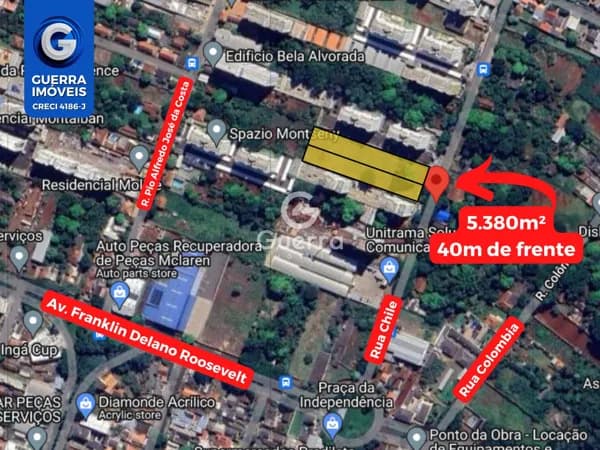 Terreno à venda ZR3 na Rua Chile em Maringá