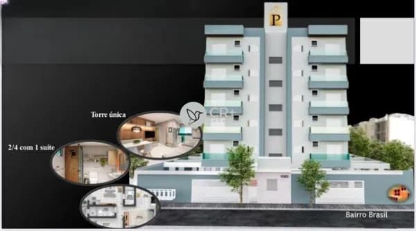 Apartamento 2 quartos, sendo 1 suíte com sacada – bairro Brasil – Uberlândia.