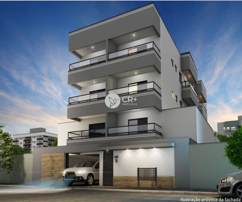 Apartamentos de 47 a 74 m², com 2 dormitórios, sendo 1 suíte. Térreos com terraço descoberto.