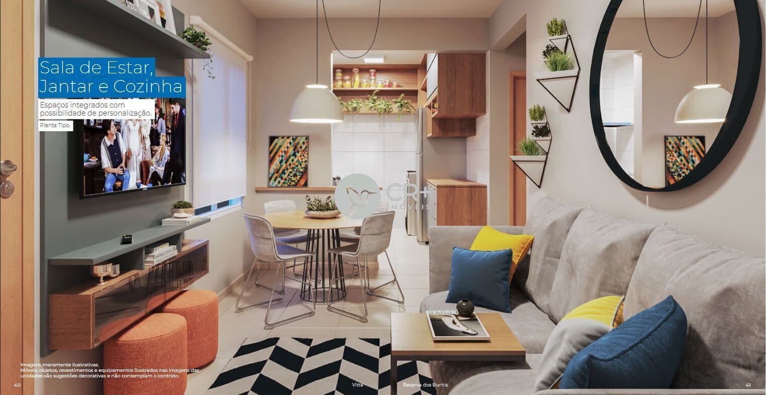 Apartamentos, 2 quartos, banheiro e garagem.
