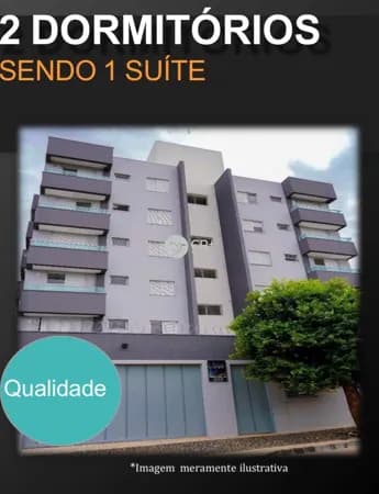 Apartamento com 57,83 m², 2 quartos, sendo 1 suíte, no bairro Tubalina – Uberlândia.