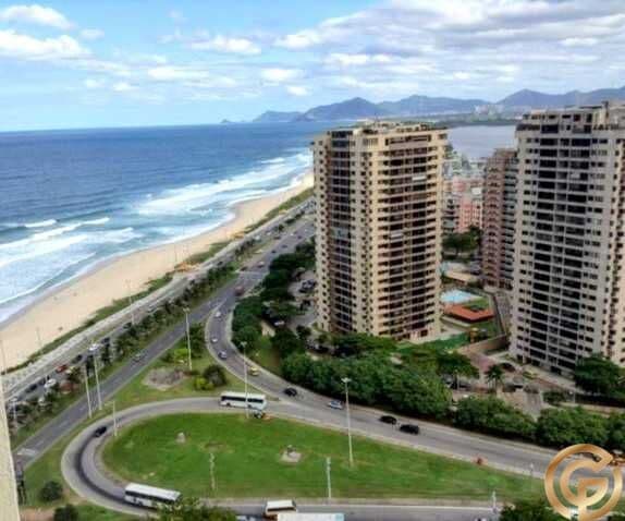 Cobertura de 125m² , 3 quartos, mobiliada, varanda gourmet, na Barra com Vista Mar, Jacuzzi e Clube Exclusivo