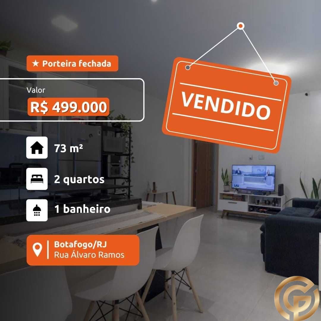 Apartamento Garden de Alto Padrão, 2 quartos, reformado e porteira fechada, no bairro de Botafogo.
