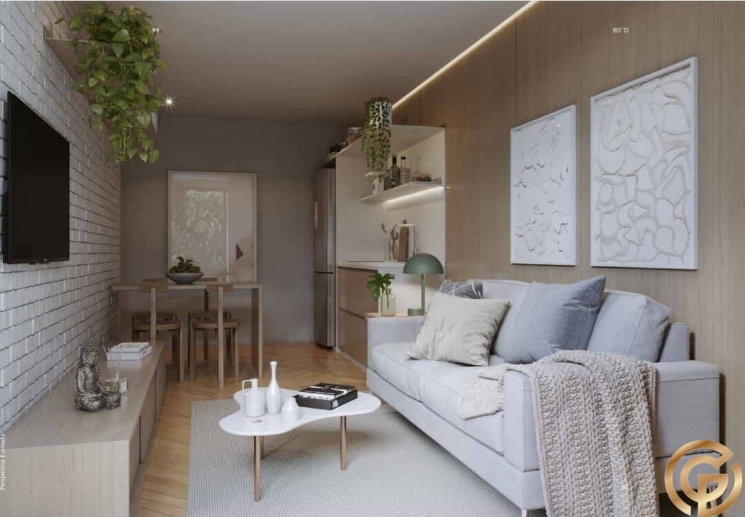 Apartamento Alto Padrão, Studio-Suíte, andar alto e vista fundos, silencioso, ideal para aluguel temporada short-stay