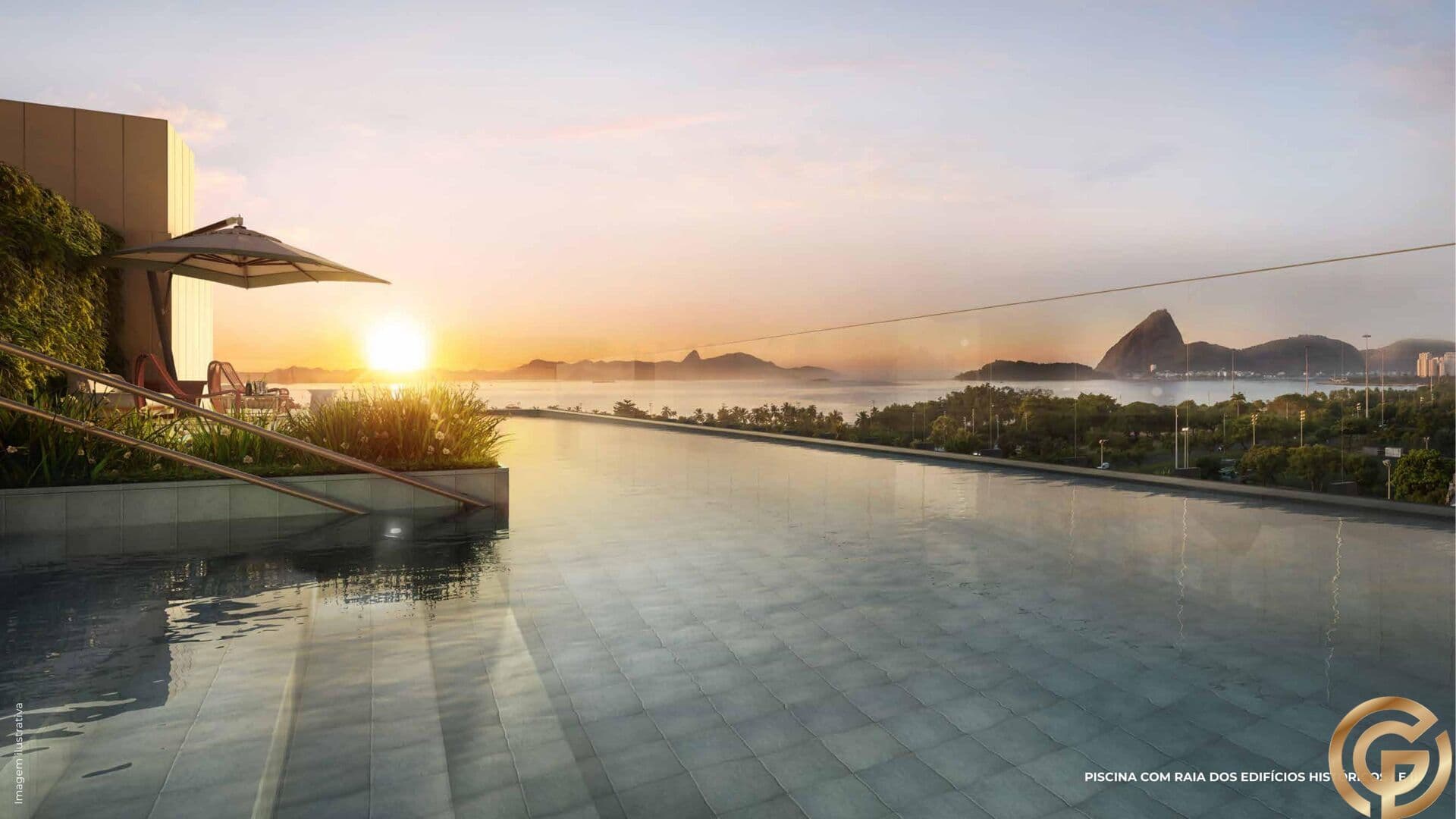 Apartamento Garden 194m² – 2 suítes – Piscina privativa – Residencial Glória RJ