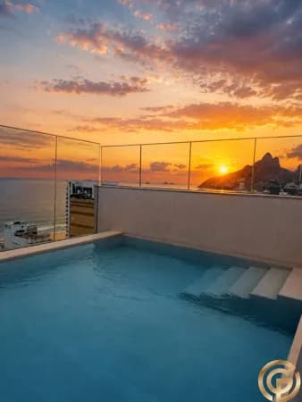 Apartamento Double Suite 58m² – Vista Lagoa e Cristo - Rooftop – Alma Ipanema